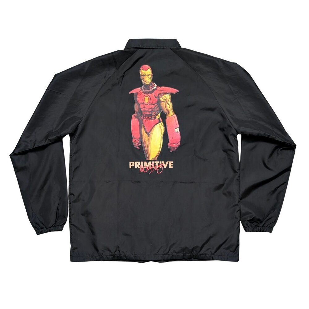 Primitive x Marvel Moebius Iron Man Coaches Jacket Black XL Limited Edition